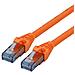 Cat6a 0.5m 0.5m Cat6a U / UTP (UTP) Blu, Arancione cavo di rete - Foto miniatura 1