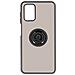 Cover Samsung Galaxy A03s Bimateriale Anello Supporto Metallico Nera - Foto miniatura 1