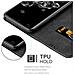 Custodia Compatibile Con Samsung Galaxy S20 Ultra In Nero Marrone - Coperchio Protettiva Con Chiusura Magnetica, Funzione Stand E Tasca Per Le Carte - Foto miniatura 5