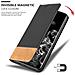 Custodia Compatibile Con Samsung Galaxy S20 Ultra In Nero Marrone - Coperchio Protettiva Con Chiusura Magnetica, Funzione Stand E Tasca Per Le Carte - Foto miniatura 7