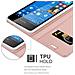 Custodia Compatibile Con Nokia Lumia 550 In Classy Oro Rosa - Coperchio Protettiva Con Chiusura Magnetica, Funzione Stand E Tasca Per Le Carte - Foto miniatura 5