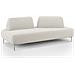 Newton Divano Lineare Con Schienali Movibili T07 Bianco - Foto miniatura 3