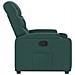 Poltrona Reclinabile In Tessuto Verde Scuro - Foto miniatura 4
