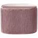 Pouf Contenitore Richland Velluto Rosa - Foto miniatura 4