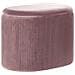 Pouf Contenitore Richland Velluto Rosa - Foto miniatura 5