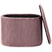 Pouf Contenitore Richland Velluto Rosa - Foto miniatura 8