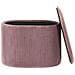 Pouf Contenitore Richland Velluto Rosa - Foto miniatura 11