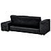 Divano Letto 3 Posti Falster Tessuto Nero Con Contenitore - Foto miniatura 5