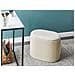 Pouf Contenitore Richland Velluto Beige Chiaro - Foto miniatura 1