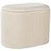 Pouf Contenitore Richland Velluto Beige Chiaro - Foto miniatura 2