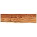 Mensola A Muro 80x20x2,5cm Rettangolare Legno Acacia Bordi Vivi - Foto miniatura 2