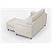 Divano Marrak 2 Posti (due Sedute Da 60cm) + Pouf Misure Esterne L. 148 P. 155 Colore Bianco - Foto miniatura 5