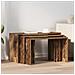 Tavolini Impilabili 3 Pz Legno Antico In Legno Multistrato - Foto miniatura 3