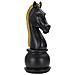 Scultura Scacchi 5 - Nero - Poliresina - 18,5x18,5x50 Cm - Foto miniatura 2