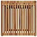 Tavolo Laterale da Giardino 45x42.5x45 cm Legno Massello di Teak - Foto miniatura 6