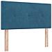 Testiera  Imbottita con Bottoni Blu Scuro 90 cm in Velluto - Foto miniatura 1