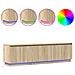 Mobile TV  con LED Rovere Sonoma 180x38x49 cm Legno ingegnerizzato - Foto miniatura 4