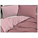 Copripiumino No Stiro Tinta Unita Bicolor Microfibra Effetto Manopesca Francesca Piazza E Mezza Zephir-orchidea - Foto miniatura 4