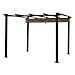 Pergola Autoportante 3 × 3m Cassis Taupe - Struttura In Alluminio - Foto miniatura 3