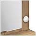 Tavolo per trucco con luci LED in rovere artigianale, 100x41x135 cm - Foto miniatura 8