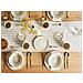 Set Di 12 Stoviglie Hops Gres Porcellanato Beige Chiaro - Foto miniatura 1