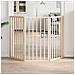 Cancello per Cani Pieghevole 3 Pannelli 150 cm Legno di Pioppo - Foto miniatura 2