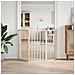 Cancello per Cani Pieghevole 3 Pannelli 150 cm Legno di Pioppo - Foto miniatura 3