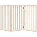 Cancello per Cani Pieghevole 3 Pannelli 150 cm Legno di Pioppo - Foto miniatura 4