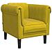 Poltrona Gialla in Velluto - Foto miniatura 1