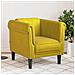 Poltrona Gialla in Velluto - Foto miniatura 2