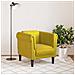 Poltrona Gialla in Velluto - Foto miniatura 3