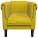 Poltrona Gialla in Velluto - Foto miniatura 4