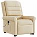 Poltrona Alzapersona Massaggiante Elettrica Crema in Tessuto - Foto miniatura 4