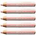woody 3 in 1 duo - Matita colorata Multi-Funzione - Mina a 2 Colori - Confezione da 5 - Bianco /Albicocca - Foto miniatura 1