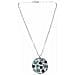 Collana Bicolore Sw Turchese E Cristallo Nero In Argento 10µ - Foto miniatura 1