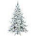 Albero di Natale Artificiale con Rami Pieghevoli Bianco 180 cm - Foto miniatura 3