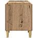 Mobile porta vinili Rovere artigianale 121 x 38 x 48 cm - Foto miniatura 6