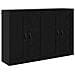 Mobile a muro 2 pcs Rovere Nero 69,5 x 34 x 90 cm - Foto miniatura 5