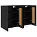 Mobile a muro 2 pcs Rovere Nero 69,5 x 34 x 90 cm - Foto miniatura 6