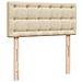 Struttura Letto Pouf con Materasso Crema 80x200 cm in Tessuto - Foto miniatura 9