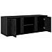 Mobile TV Rovere Nero 100 x 31,5 x 35 cm Legno multistrato - Foto miniatura 5