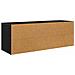 Mobile TV Rovere Nero 100 x 31,5 x 35 cm Legno multistrato - Foto miniatura 8
