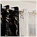 Set Di Tende Oscuranti Argento Caldo 100x250cm - Motivo Marmo, Protezione Privacy Black - Foto miniatura 3