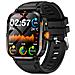 Smartwatch Multifunzionale Compatibile Con L'app Hry Fine - Schermo Quadrato Da 2.01"", Monitoraggio Della Salute E Chiamata Bluetooth Black&gold - Foto miniatura 7