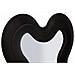Specchio Da Parete Monica Wavy In Velluto Nero 67x166 Cm - Foto miniatura 3