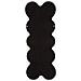 Specchio Da Parete Monica Wavy In Velluto Nero 67x166 Cm - Foto miniatura 6