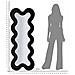 Specchio Da Parete Monica Wavy In Velluto Nero 67x166 Cm - Foto miniatura 8