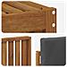 Set divani 6 pcs Naturale e Antracite Legno di Acacia Massello - Foto miniatura 5
