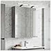 Mobiletto per specchio da bagno Grigio Sonoma 60 x 14,5 x 70 cm - Foto miniatura 2