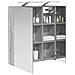 Mobiletto per specchio da bagno Grigio Sonoma 60 x 14,5 x 70 cm - Foto miniatura 3